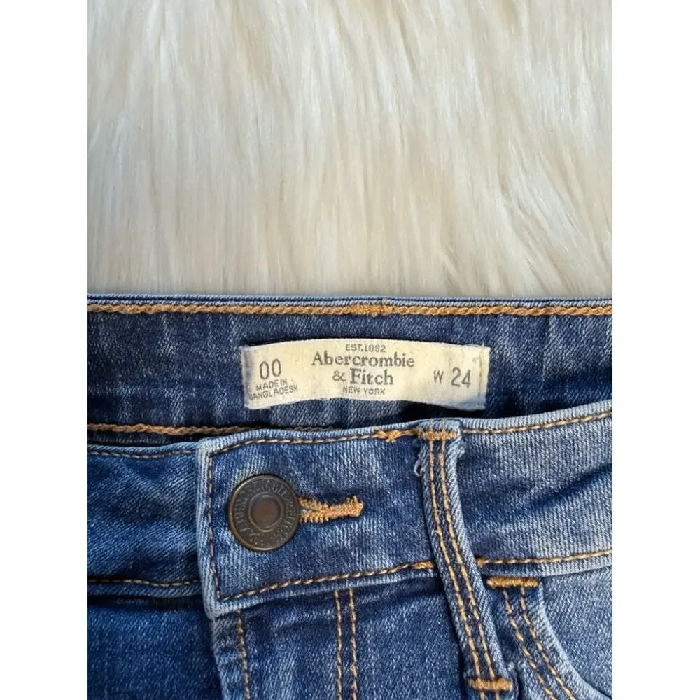 Abercrombie Distressed Y2K Denim Cut Offs